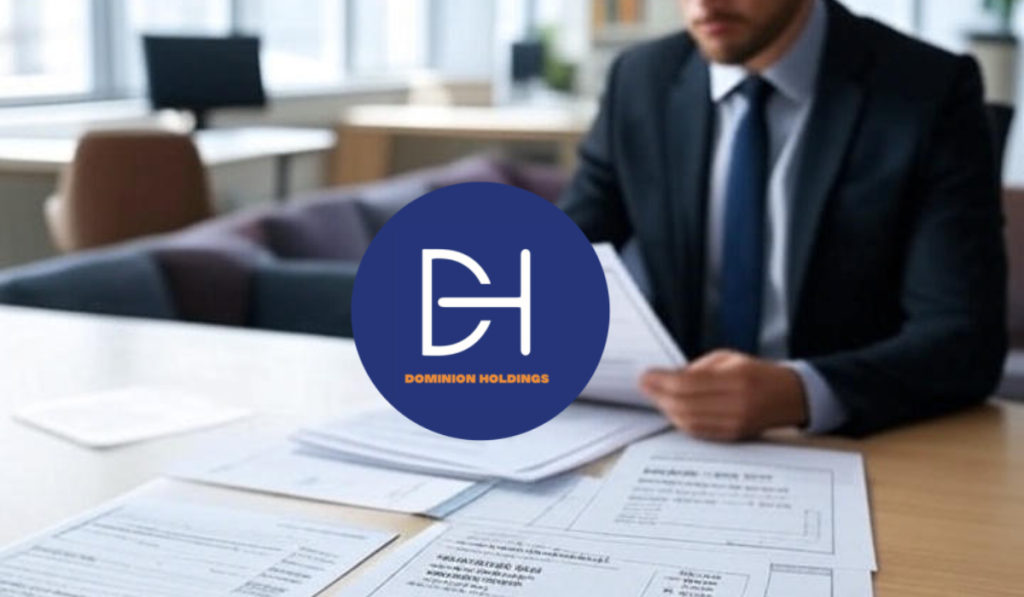 A professional in a well-lit, modern office with comfortable seating reviews psychometric test documents displaying pricing lists, including Individual Cognitive Test (1,500 - 3,000 ZAR), Personality Test (2,000 - 4,000 ZAR), Group Testing (Corporate) (10,000 - 50,000 ZAR), and Team-Building Tests (5,000 - 15,000 ZAR), highlighting a serious and reliable service.